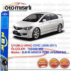 RBW Cıvıc 2006 -2011 Ön Silecek Takımı