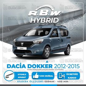 RBW Dacia Dokker 2012-2015 Ön Hybrid Silecek Takımı