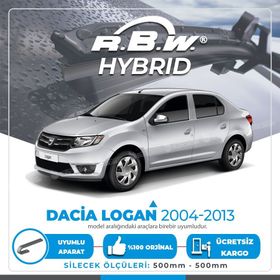 RBW Dacia Logan 2004-2013 Ön Hybrid Silecek Takımı