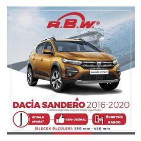 RBW Dacia Sandero Muz 2016-2020 Silecek Takımı