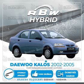 RBW Daewoo Kalos Ön 2002-2005 Hibrit Silecek Takımı