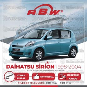 RBW Daihatsu Sirion Muz 1998-2004 Silecek Takımı
