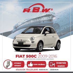 RBW Fiat 500C 2009-2016 Muz Silecek Takımı