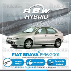 RBW Fiat Brava 1996-2001 Ön Hybrid Silecek Takımı
