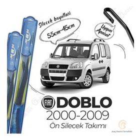 RBW Fiat Doblo Ön 2000-2009 Hibrit Silecek Takımı