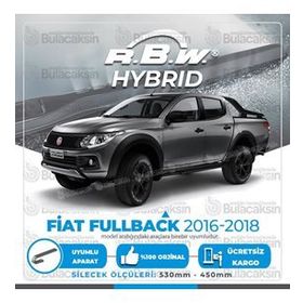RBW Fiat Fullback Ön 2016-2018 Hibrit Silecek Takımı