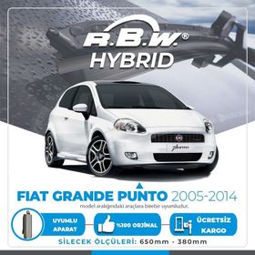 RBW Fiat Grande Punto 2004-2014 Ön Hybrid Silecek Takımı