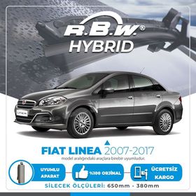 RBW Fiat Linea 2007-2017 Ön Hybrid Silecek Takımı