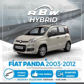 RBW Fiat Panda 2004-2012 Ön Hybrid Silecek Takımı