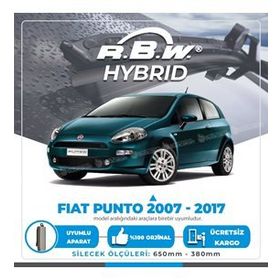 RBW Fiat Punto Ön 2007-2017 Hibrit Silecek Takımı