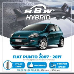 RBW Fiat Punto Ön 2007-2017 Hibrit Silecek Takımı