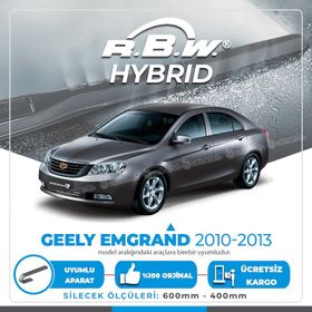 RBW Geely Emgrand 2010-2013 Ön Hybrid Silecek Takımı