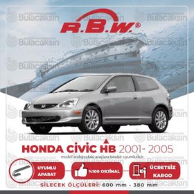 RBW Honda Civic HB 2001-2005 Ön Muz Silecek Takımı