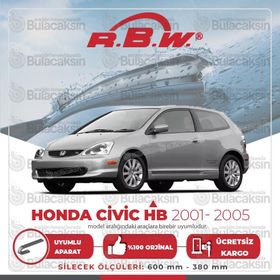RBW Honda Civic HB Muz 2001-2005 Silecek Takımı