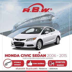 RBW Honda Civic Sedan 2006-2015 Ön Muz Silecek Takımı