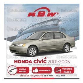 RBW Honda Civic Sedan Muz 2001-2005 Silecek Takımı