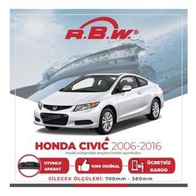 RBW Honda Civic Sedan Muz 2006-2015 Silecek Takımı