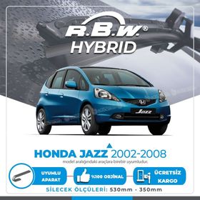 RBW Honda Jazz 2002-2008 Ön Hybrid Silecek Takımı