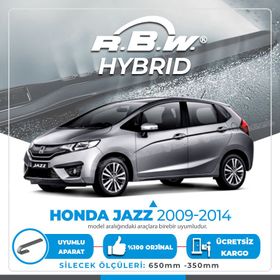 RBW Honda Jazz 2009-2014 Ön Hybrid Silecek Takımı