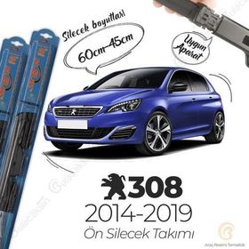 RBW Hybrid Peugeot 308 2014-2019 Uyumlu Ön Silecek Takımı