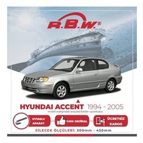 RBW Hyundai Accent Muz 1994-2005 Silecek Takımı