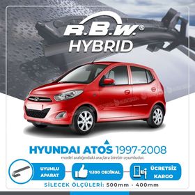 RBW Hyundai Atos 1997-2008 Ön Hybrid Silecek Takımı