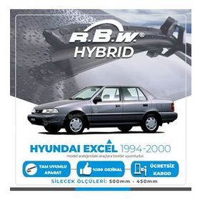 RBW Hyundai Excel 1994-2000 Ön Hybrid Silecek Takımı
