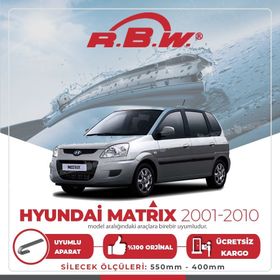 RBW Hyundai Matrix 2001-2010 Muz Silecek Takımı