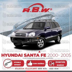 RBW Hyundai Santa Fe 2000-2005 Ön Muz Silecek Takımı