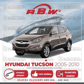 RBW Hyundai Tucson 2005-2010 Ön Muz Silecek Takımı