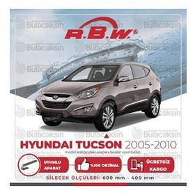 RBW Hyundai Tucson 2005-2010 Ön Muz Silecek Takımı