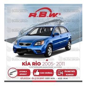 RBW Kia Rio Ön 2005-2011 Hibrit Silecek Takımı
