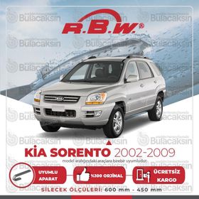 RBW Kia Sorento 2002-2009 Ön Muz Silecek Takımı