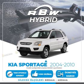 RBW Kia Sportage 2004-2010 Ön Hybrid Silecek Takımı