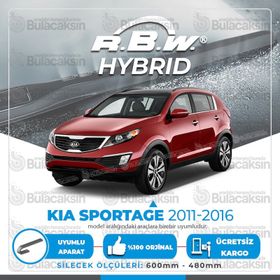 RBW Kia Sportage 2011-2016 Ön Hybrid Silecek Takımı