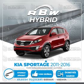 RBW Kia Sportage 2011-2016 Ön Hybrid Silecek Takımı