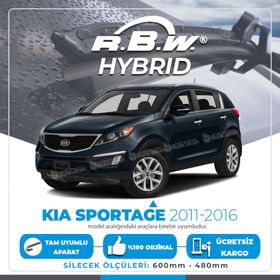 RBW Kia Sportage 2011-2016 Ön Hybrid Silecek Takımı