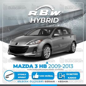 RBW Mazda 3 HB 2009-2013 Ön Hybrid Silecek Takımı