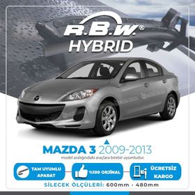 RBW Mazda 3 Sedan 2009-2013 Ön Hybrid Silecek Takımı