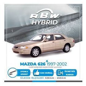 RBW Mazda 626 1997-2002 Ön Hybrid Silecek Takımı
