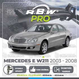 RBW Mercedes E W211 Muz 2003-2008 Pro Silecek Takımı