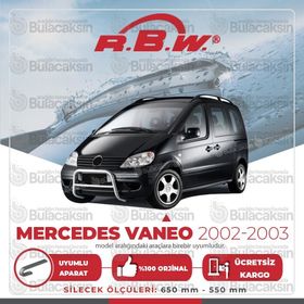 RBW Mercedes Vaneo Muz 2002-2003 Silecek Takımı
