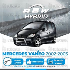 RBW Mercedes Vaneo Ön 2002-2003 Hibrit Silecek Takımı