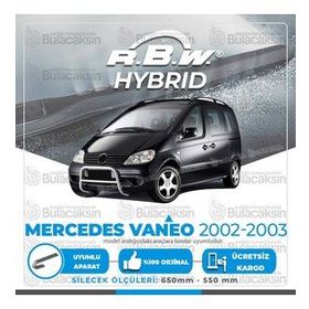 RBW Mercedes Vaneo Ön 2002-2003 Hibrit Silecek Takımı