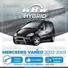 RBW Mercedes Vaneo Ön 2002-2003 Hibrit Silecek Takımı