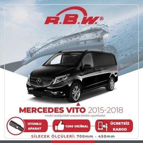RBW Mercedes Vito 2015-2018 Muz Silecek Takımı