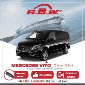 RBW Mercedes Vito 2015-2018 Muz Silecek Takımı