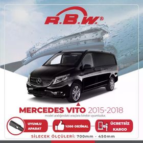 RBW Mercedes Vito 2015-2018 Muz Silecek Takımı