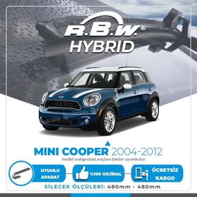 RBW Mini Cooper 2004-2012 Ön Hybrid Silecek Takımı