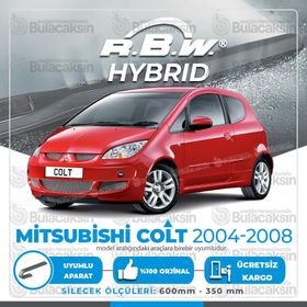 RBW Mitsubishi Colt Ön 2004-2008 Hibrit Silecek Takımı